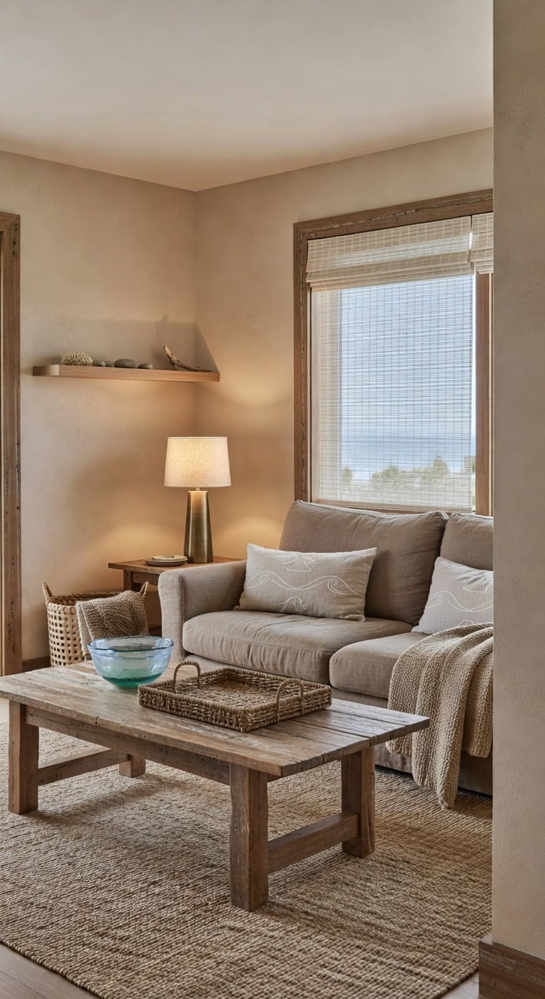 driftwood coastal serene vignette