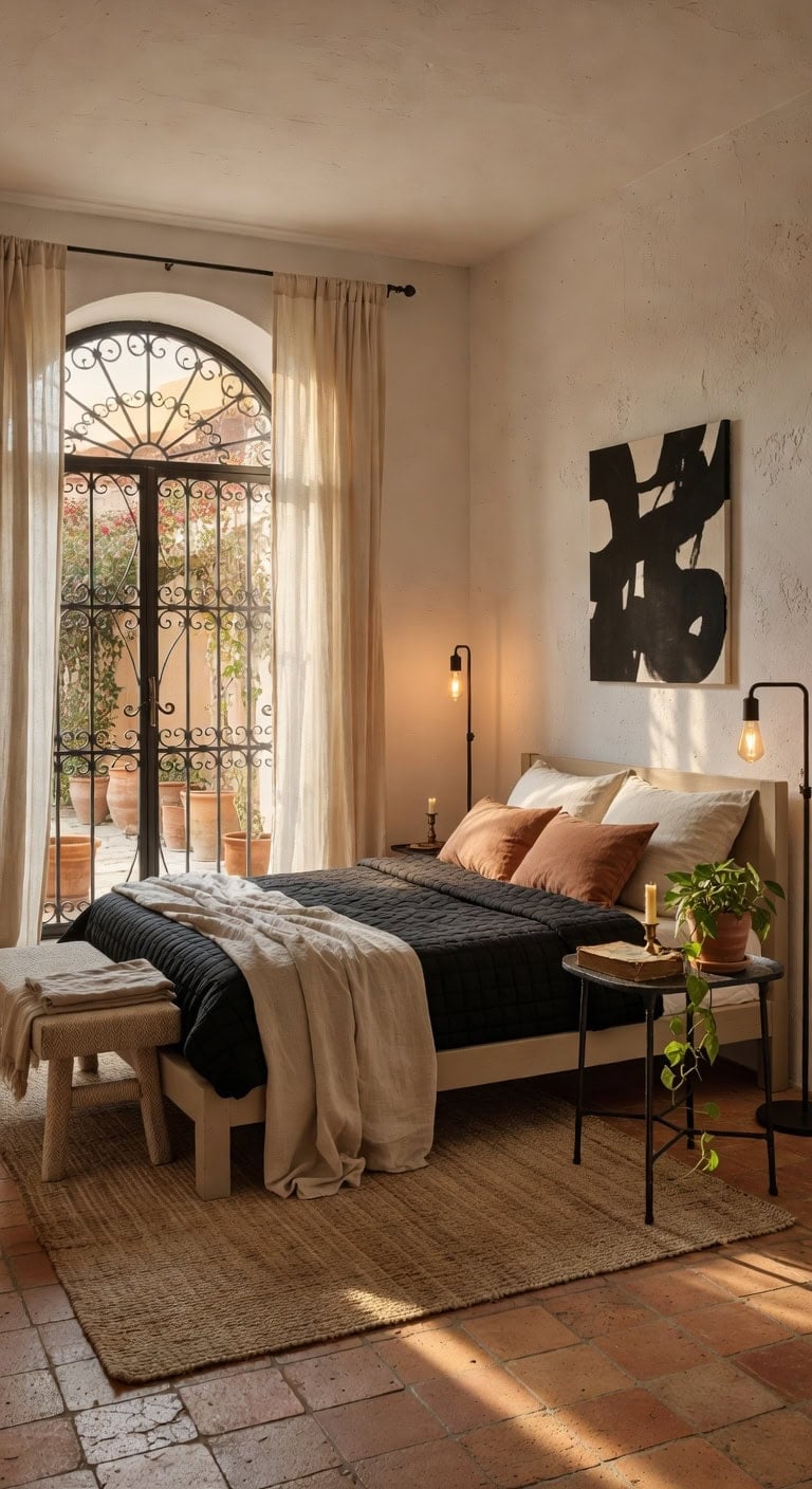 earthy mediterranean bedroom d cor