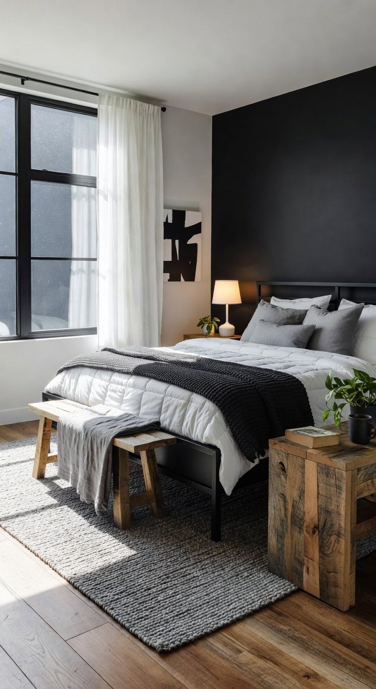 eco friendly reclaimed wood bedroom