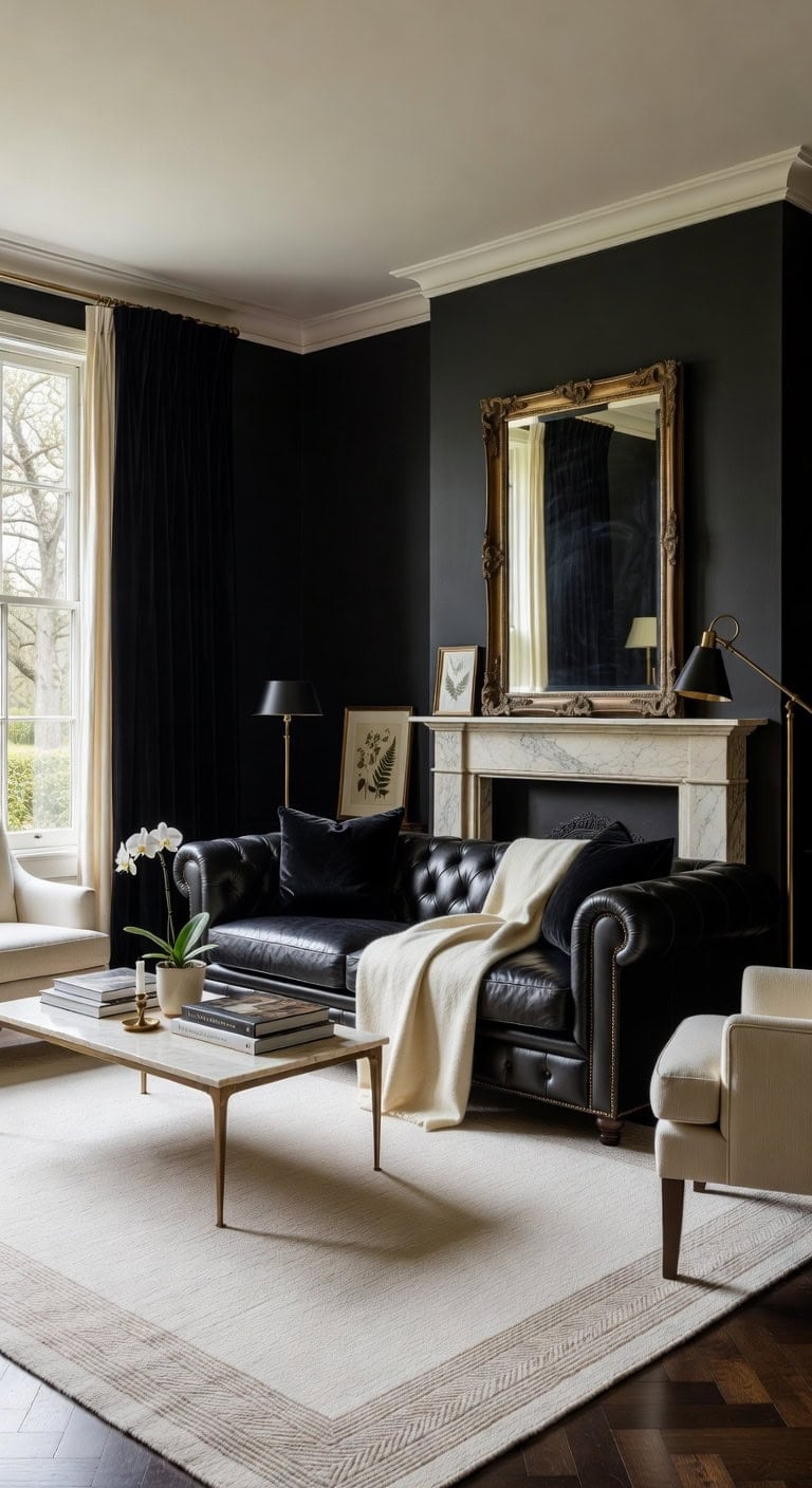 elegant black cream livingroomelegant black cream livingroom