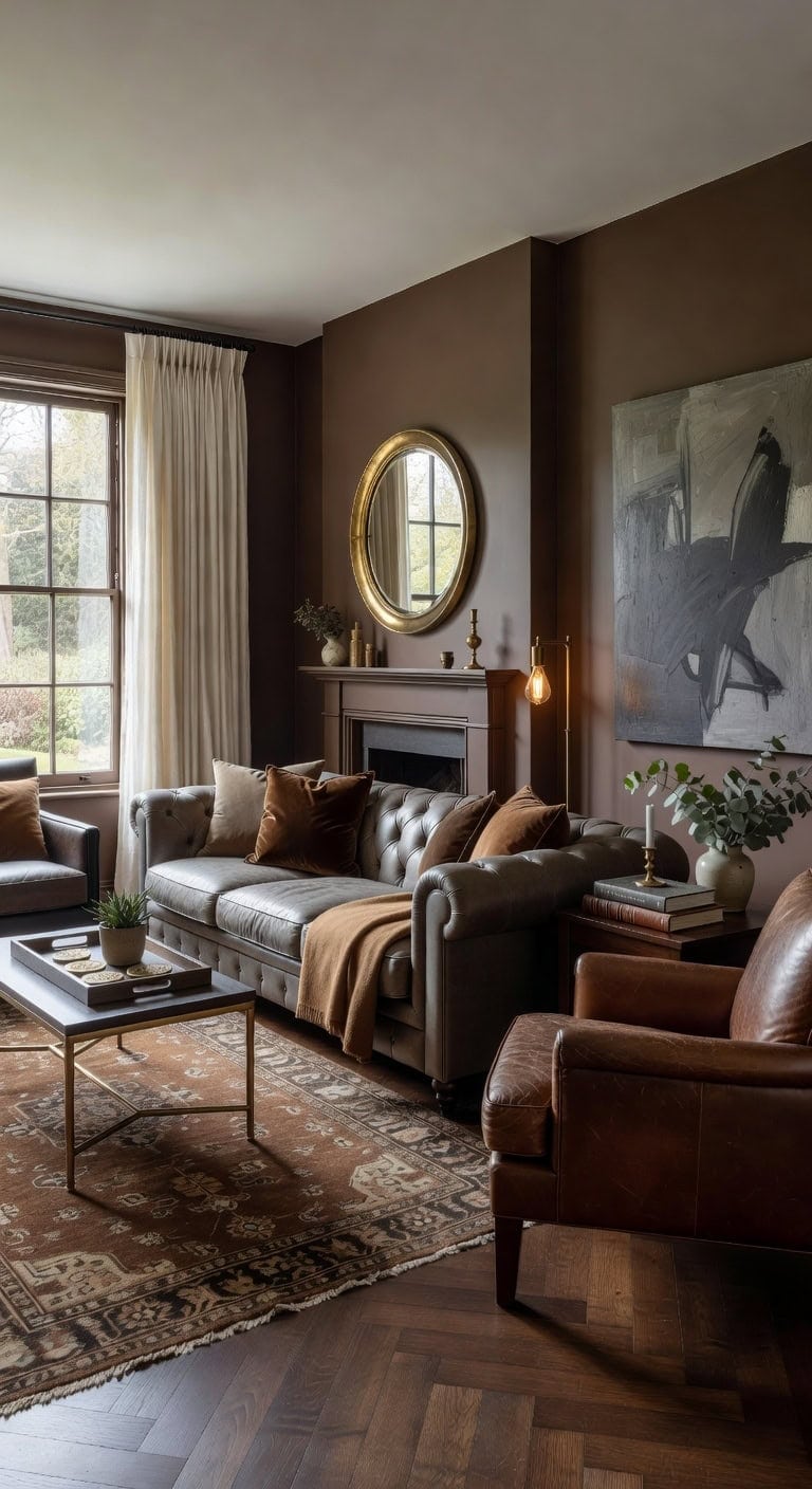 elegant classic brass accented living