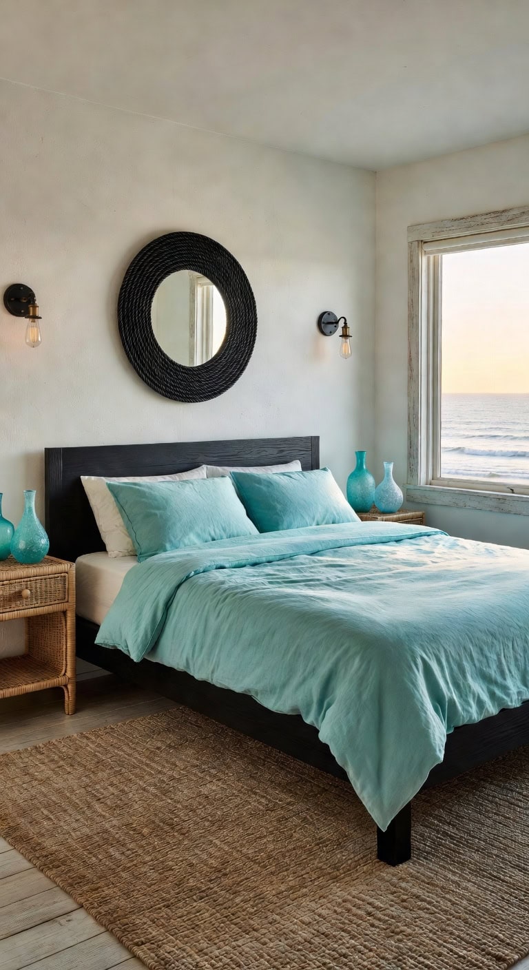 elegant dark bedroom accents