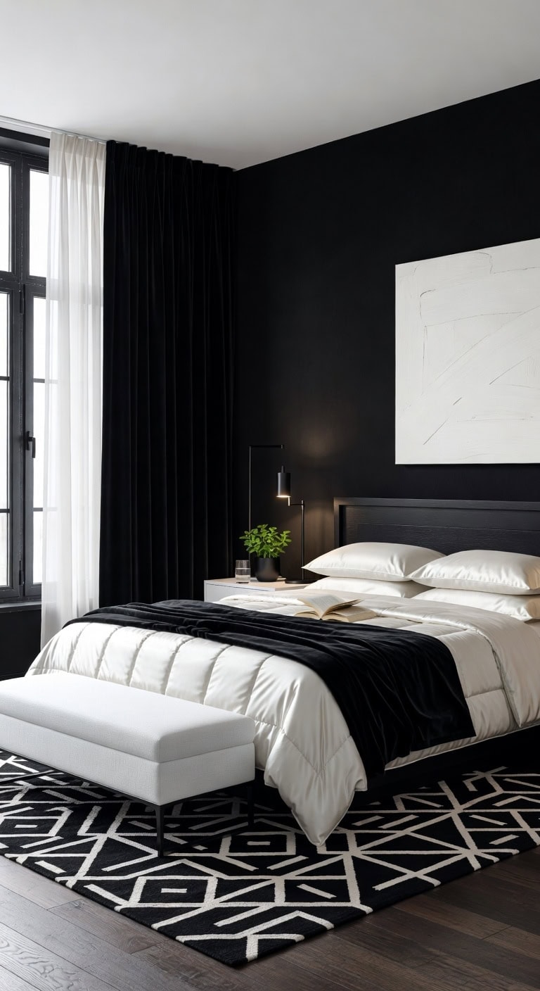 elegant textured bedroom retreat