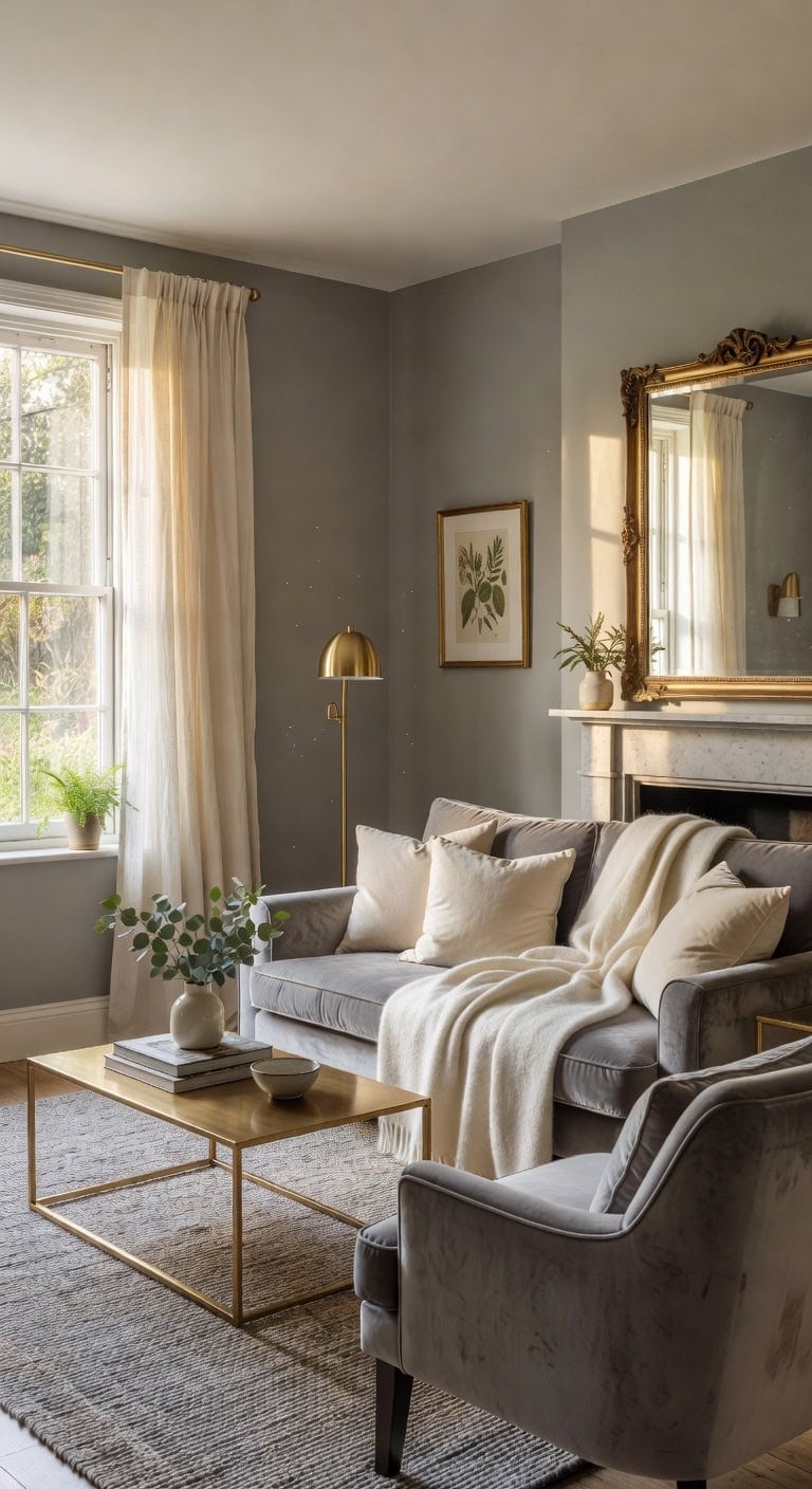 elegant wing back sofa