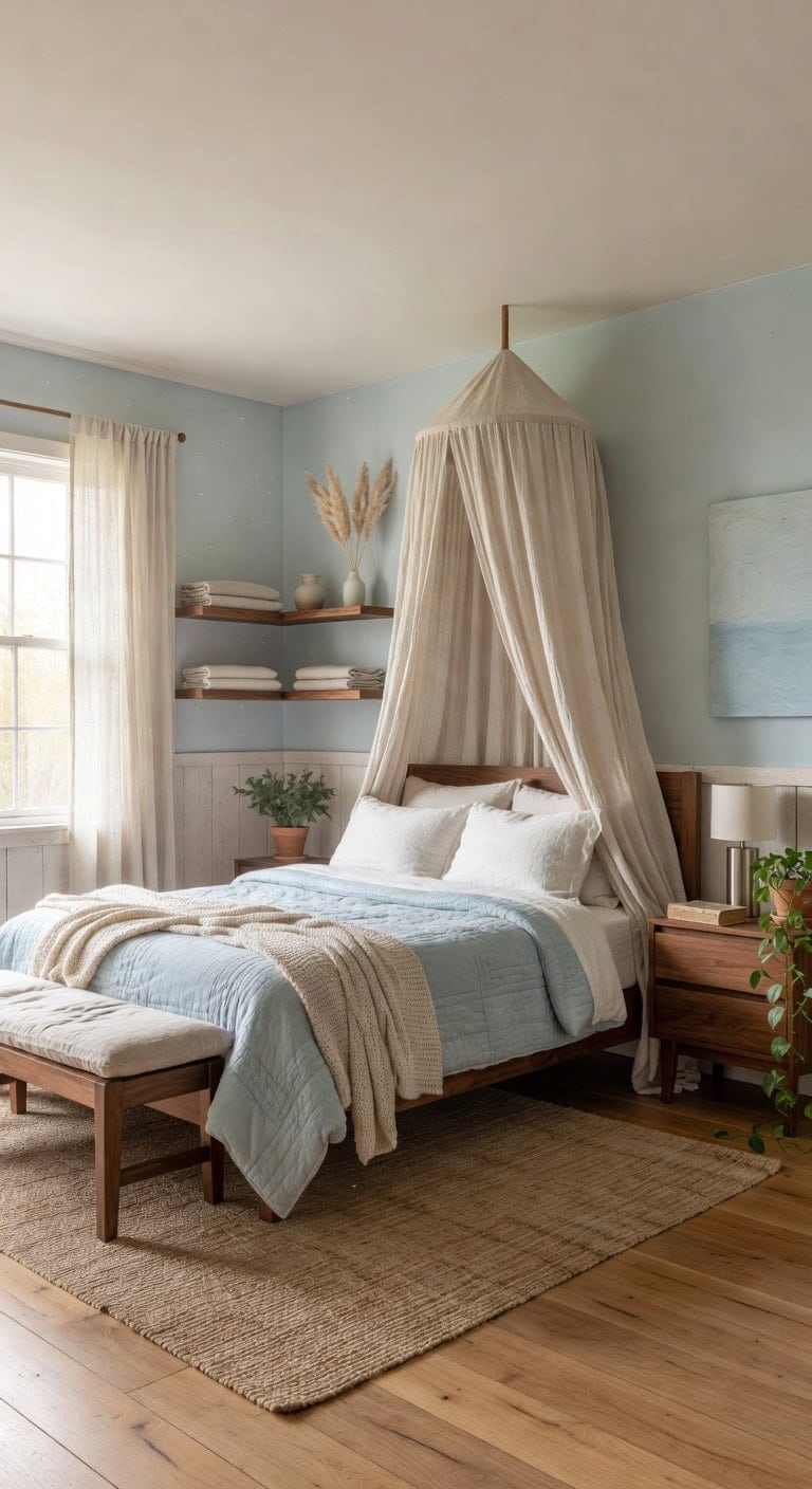 farmhouse blue bedroom essentials