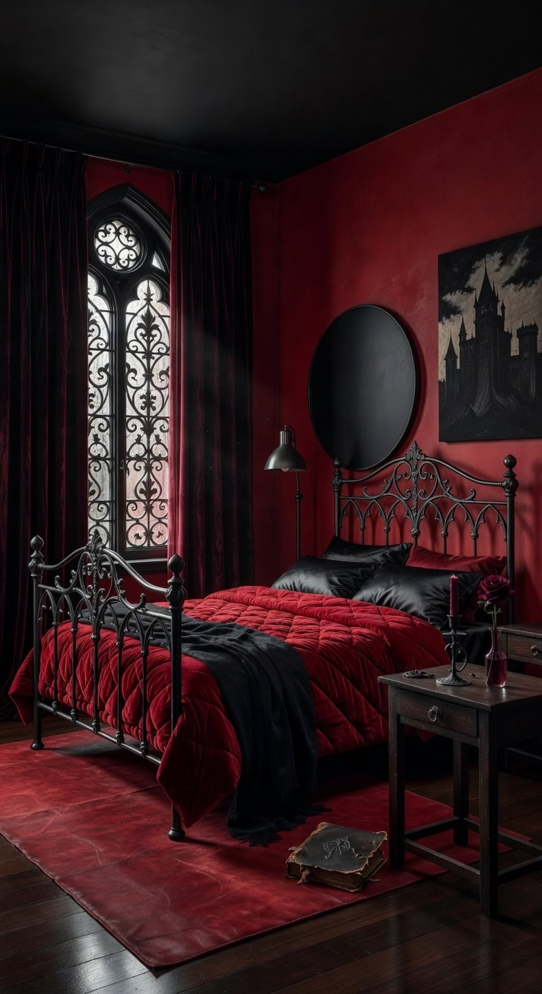 gothic deep red sanctuary