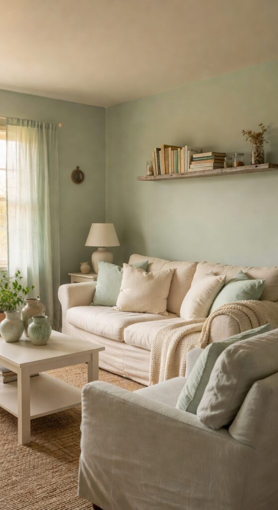 23 Green and Cream Living Room Ideas for Fresh, Natural Spaces