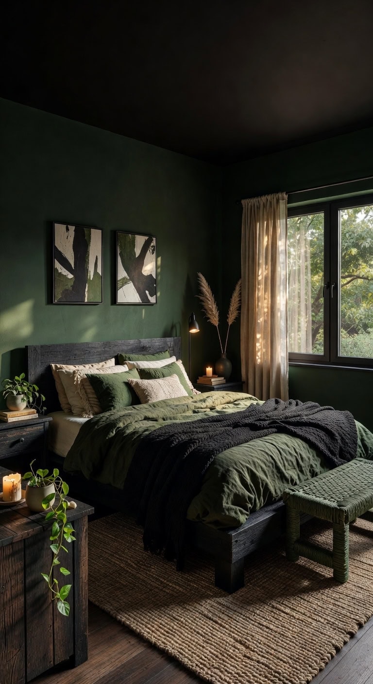 green black boho sanctuary