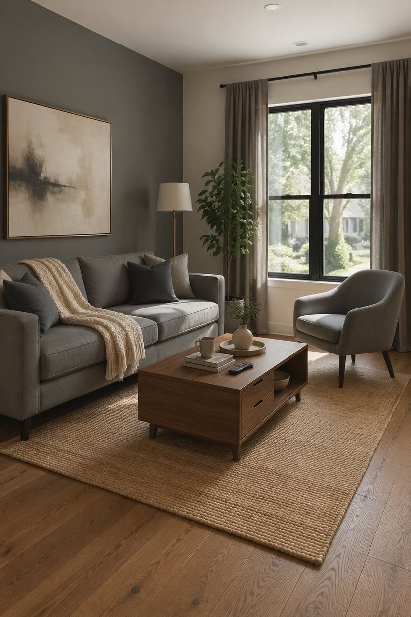 grey cream anchored living