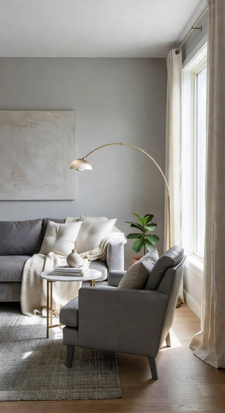 grey marble brass elegance