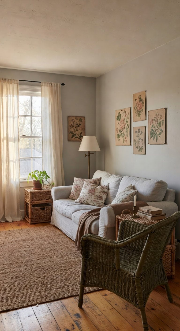 grey sofa brown slipcover