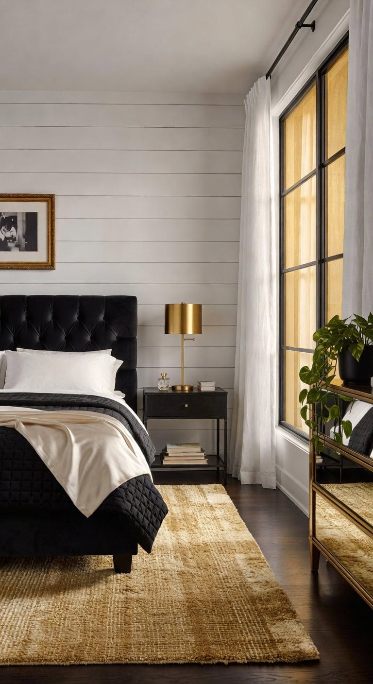 hollywood glam farmhouse bedroom