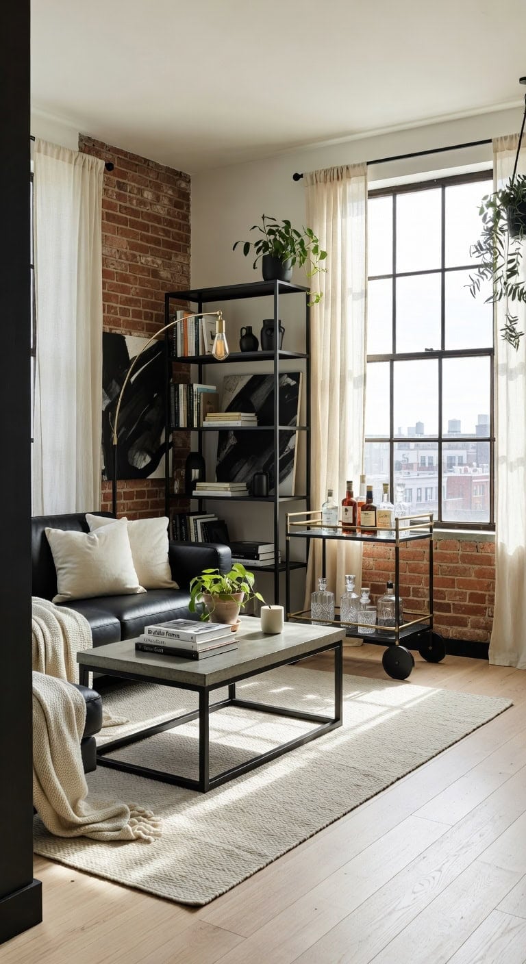 industrial black cream loft
