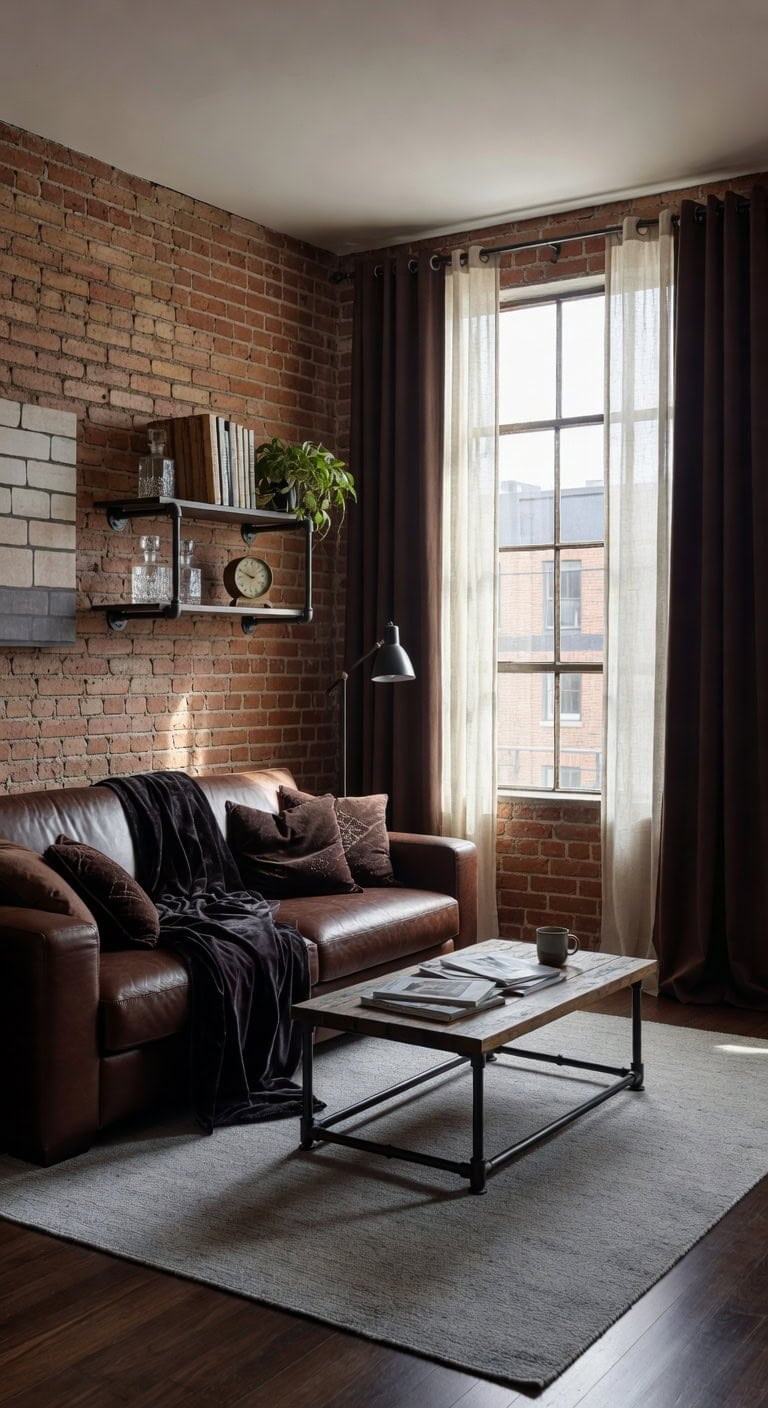 industrial chocolate loft living