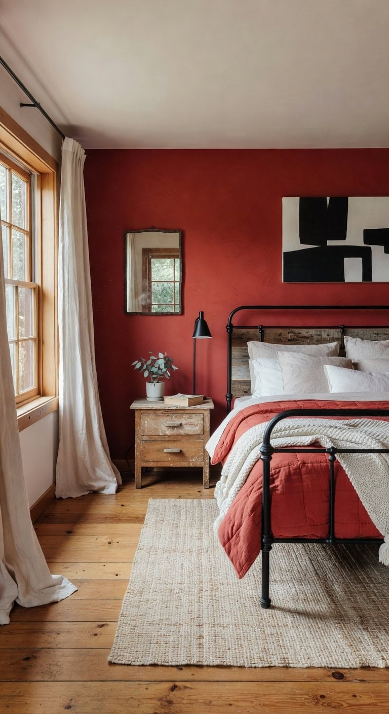 industrial farmhouse bedroom makeover