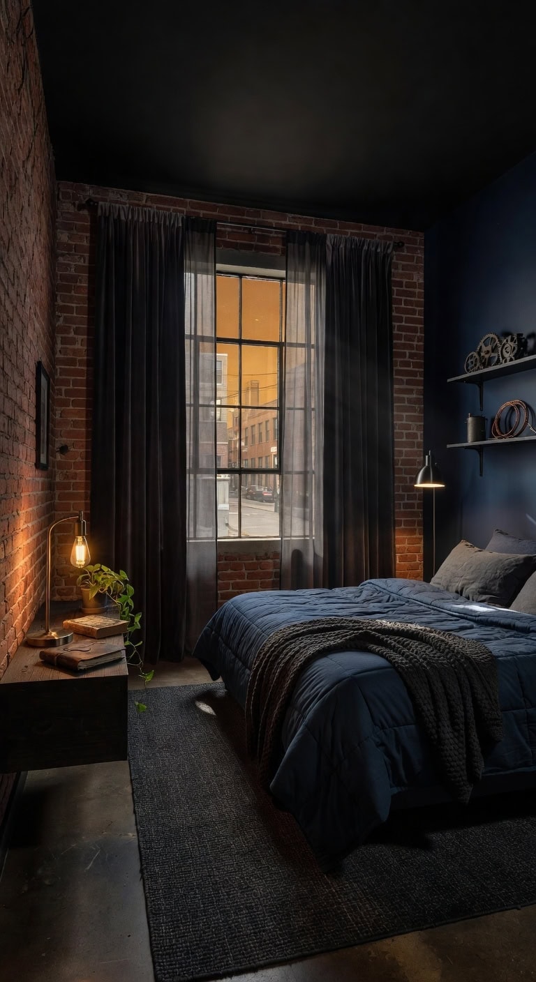 industrial moody bedroom essentials