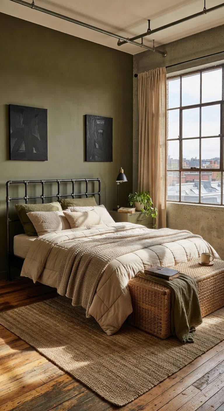 industrial olive sand sanctuary