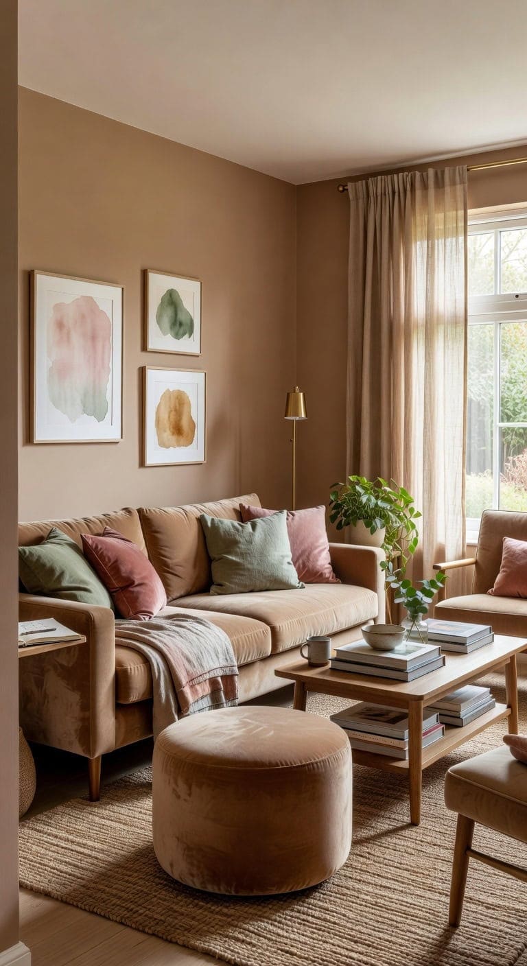 light brown gallery living