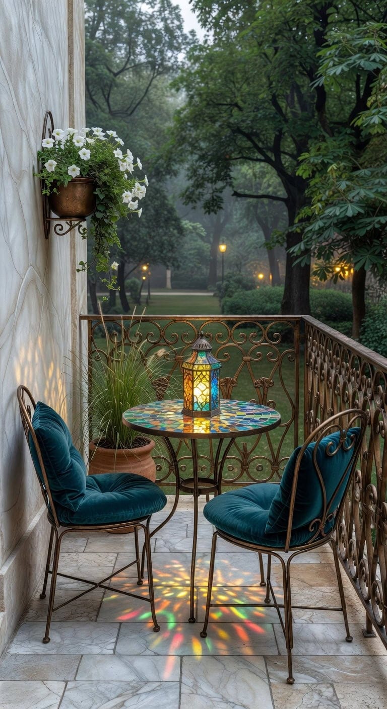 lime graphite bronze balcony