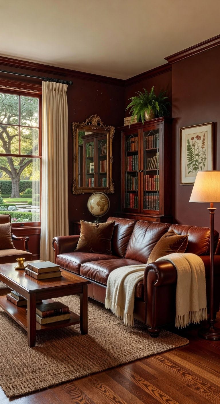 mahogany classic traditional livingroom