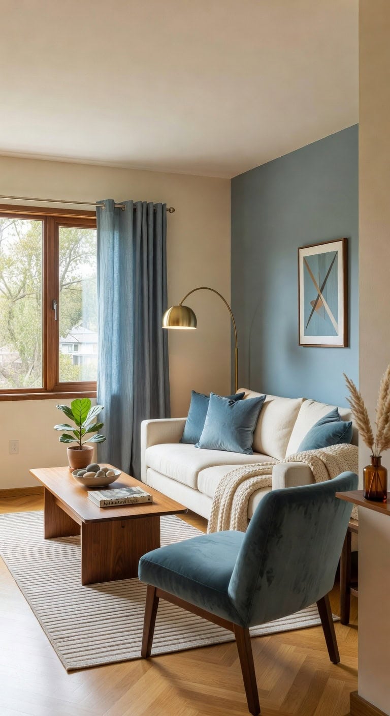 mid century cozy retro living