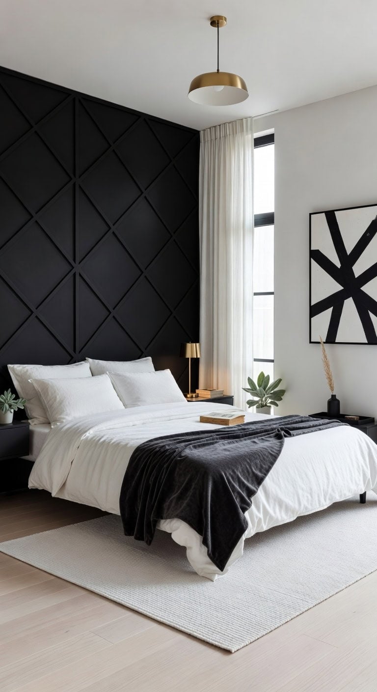 minimalist black white bedroom minimalist black white bedroom