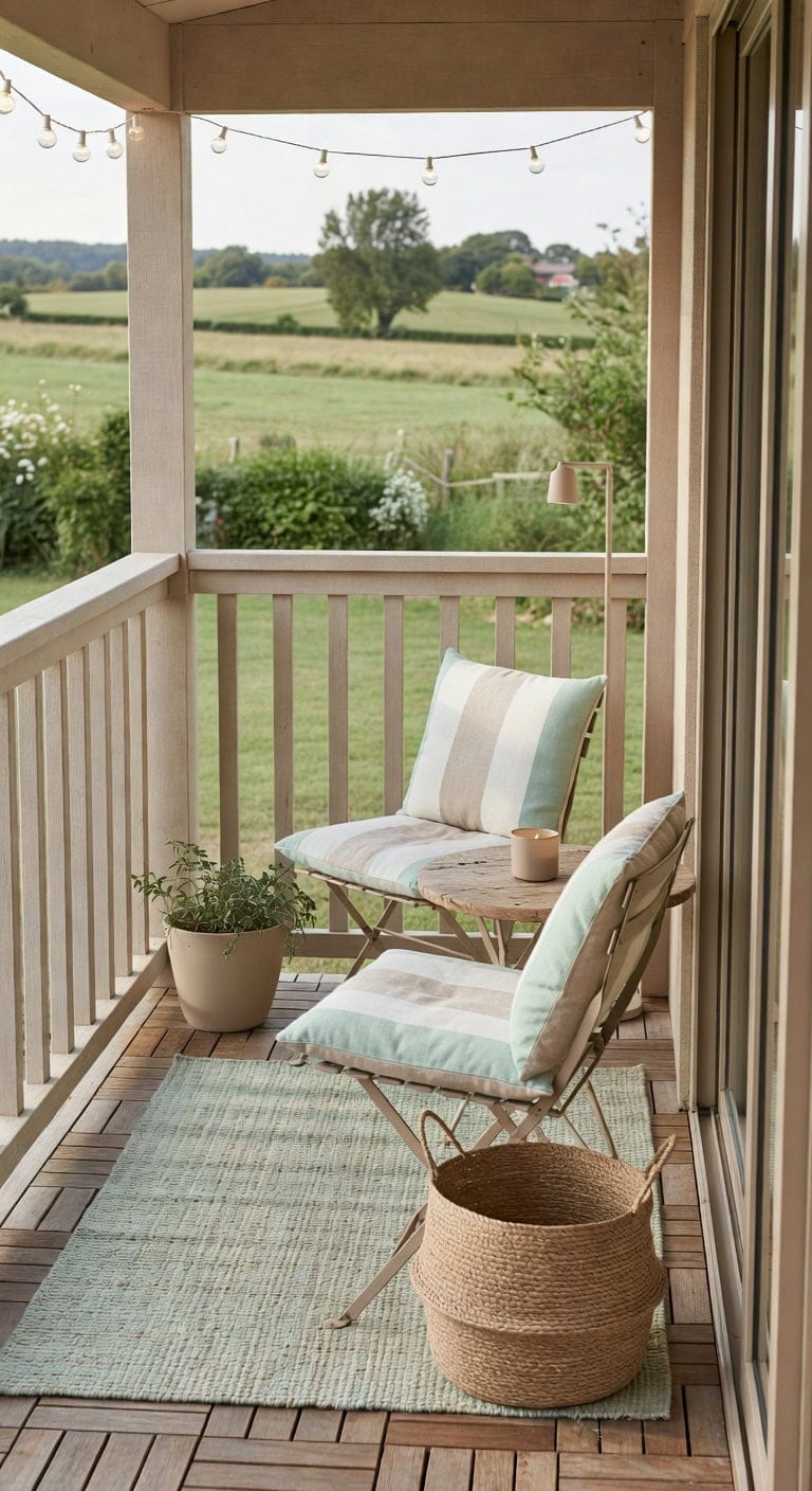 mint and beige rustic retreat
