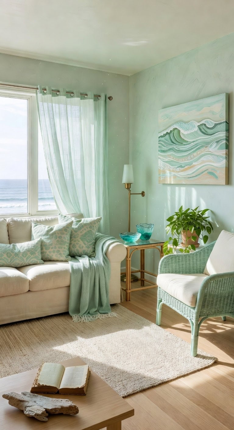 mint tinted coastal living