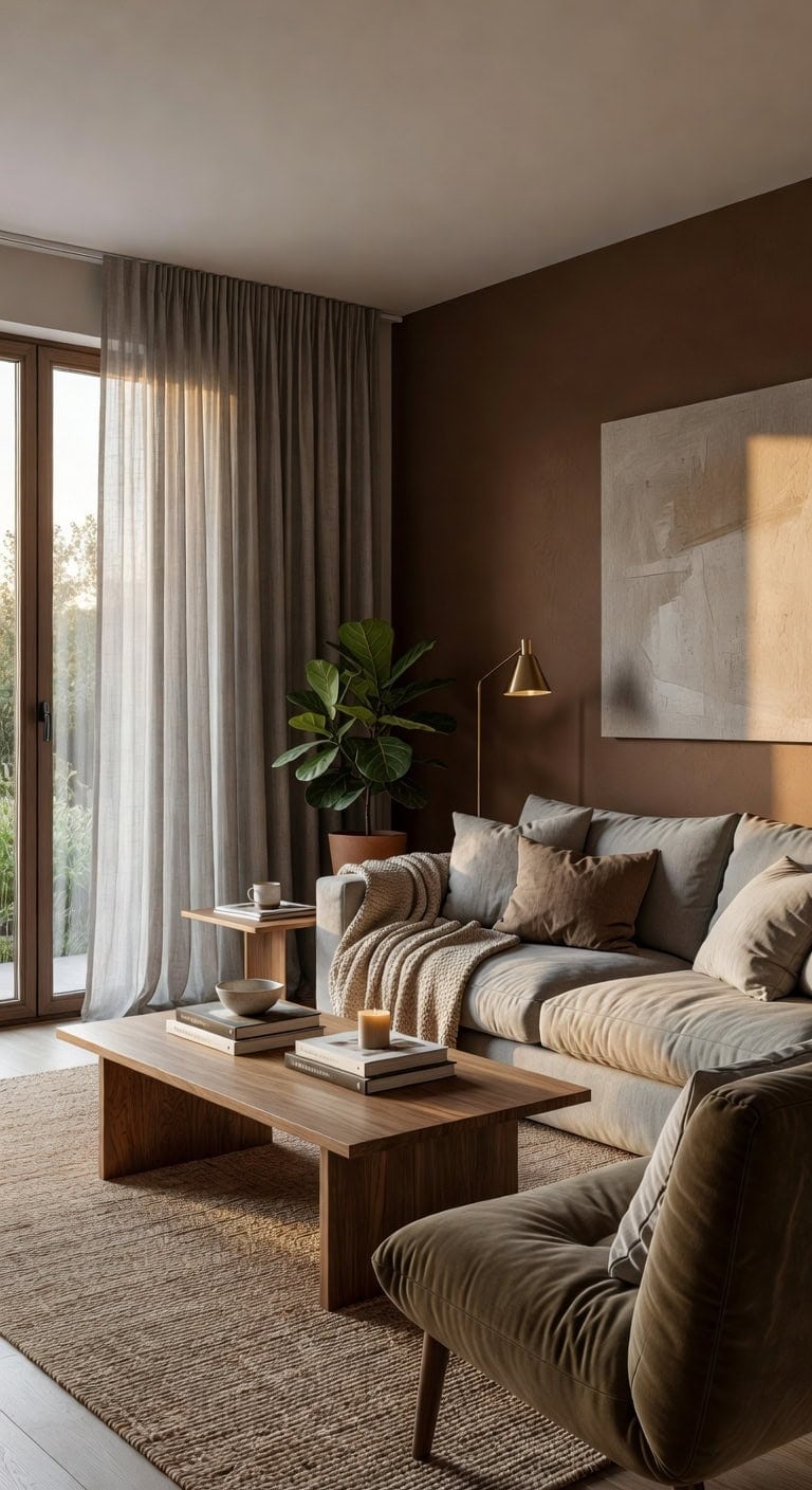 modern cozy grey living