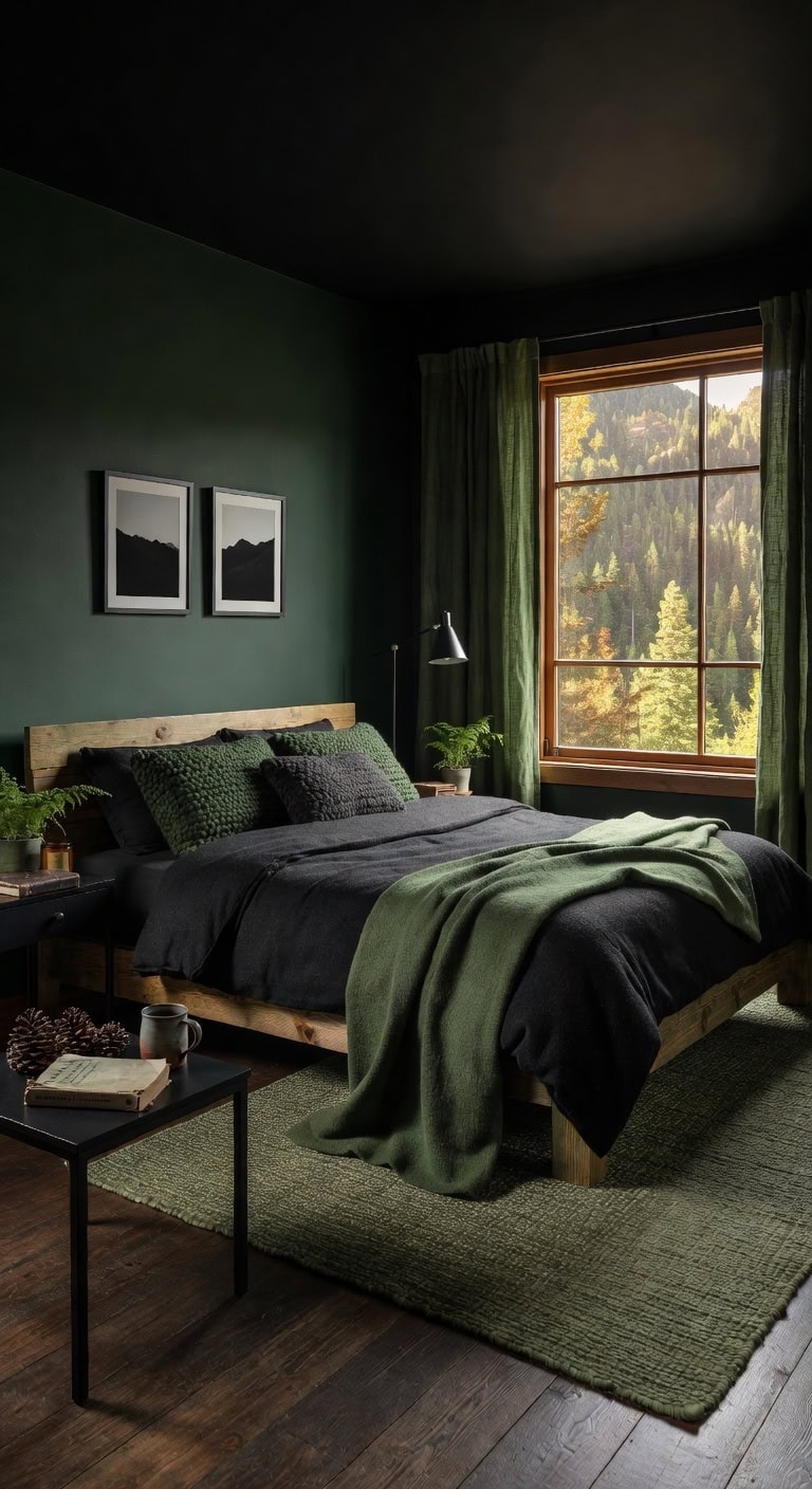 mountain black rustic retreat
