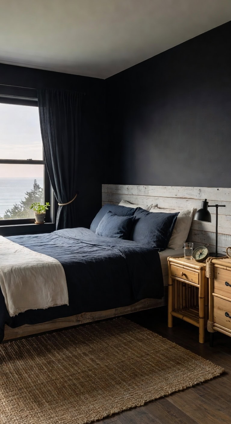 nautical rope handled bedroom