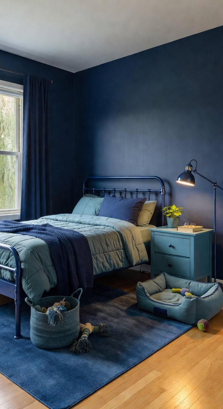 navy blue pet sanctuary