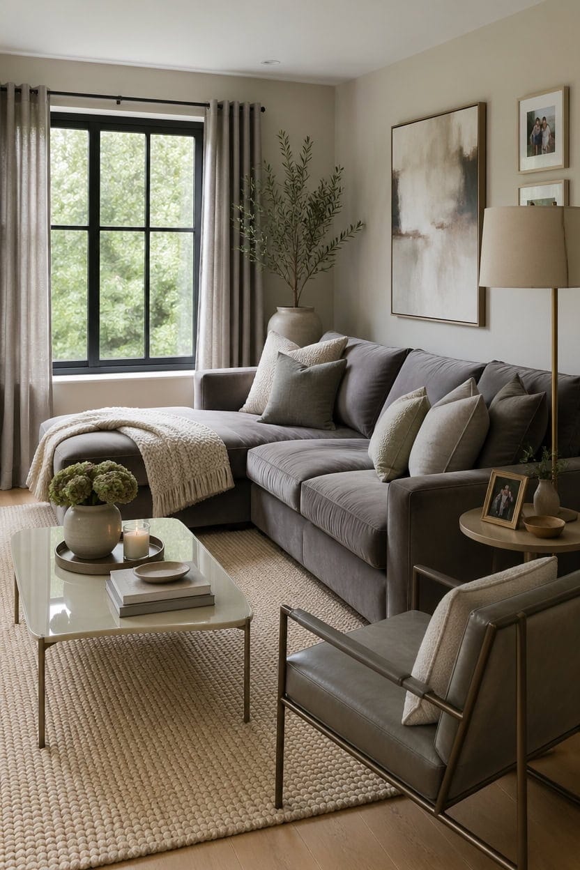 neutral tones layered textures