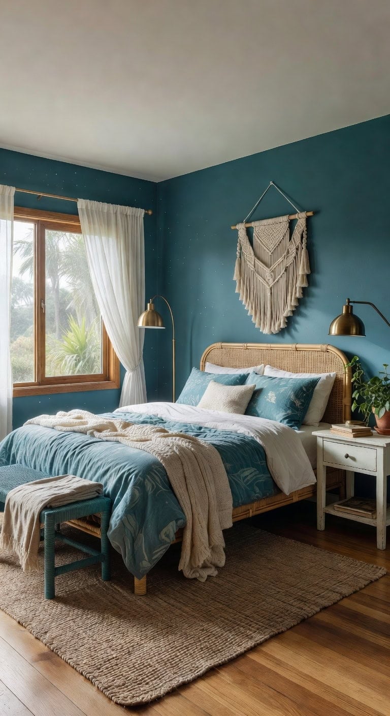ocean teal boho retreat