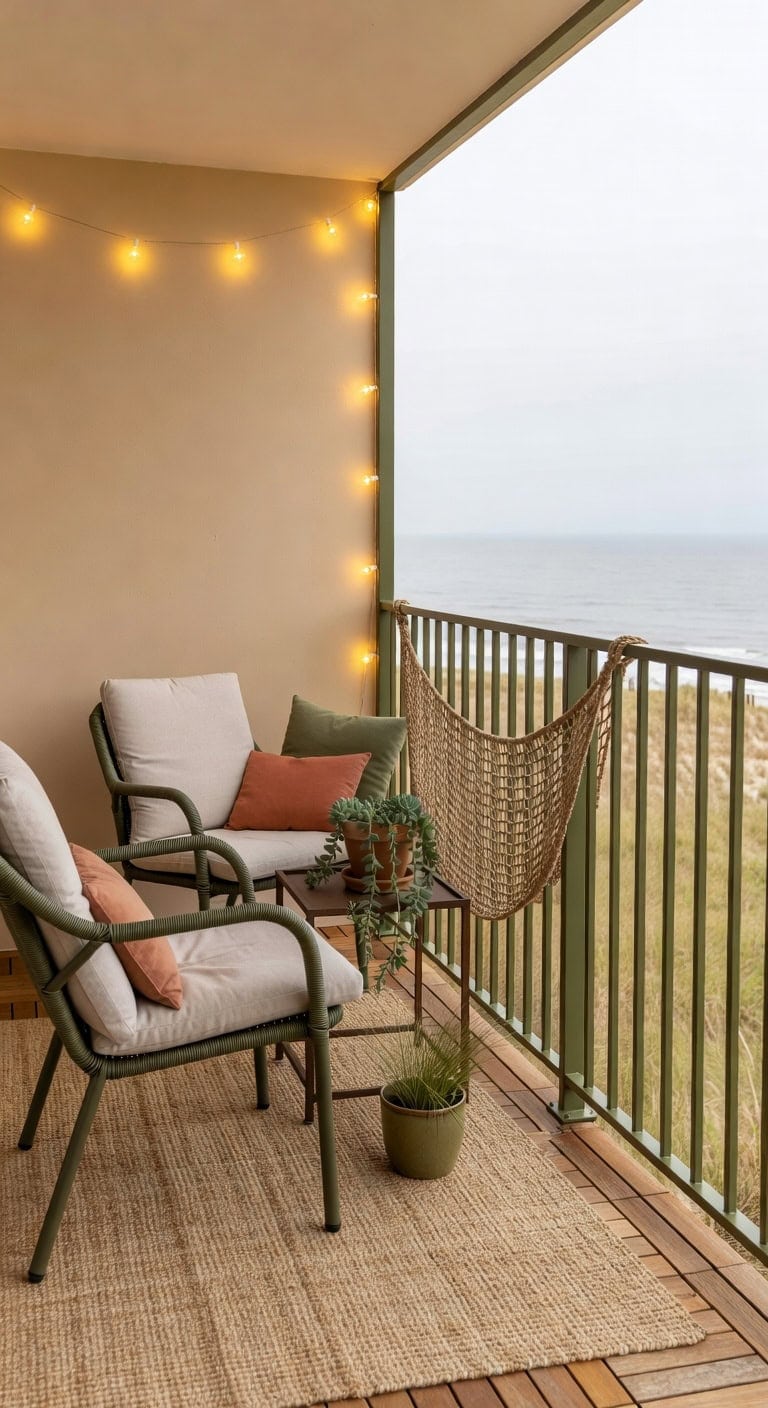 pale beige olive coastal retreat
