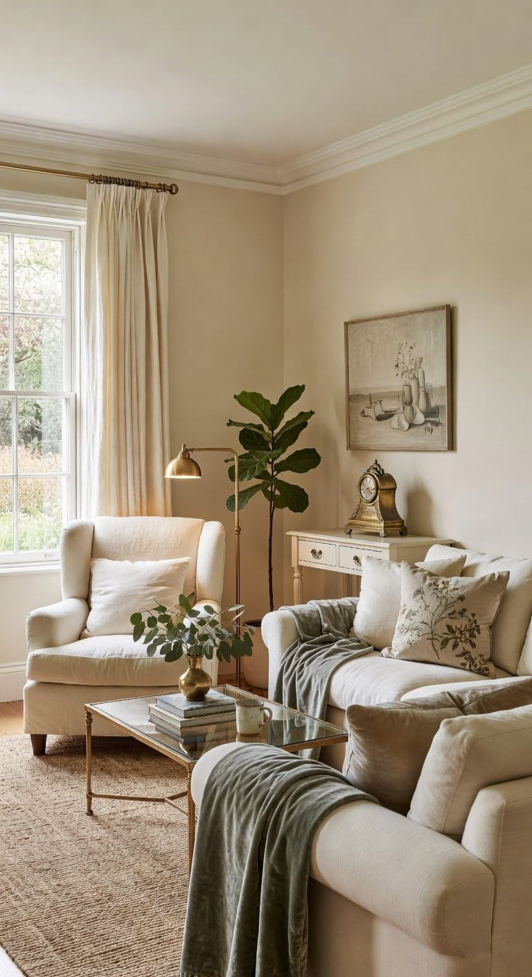 pearl cream classic livingroom