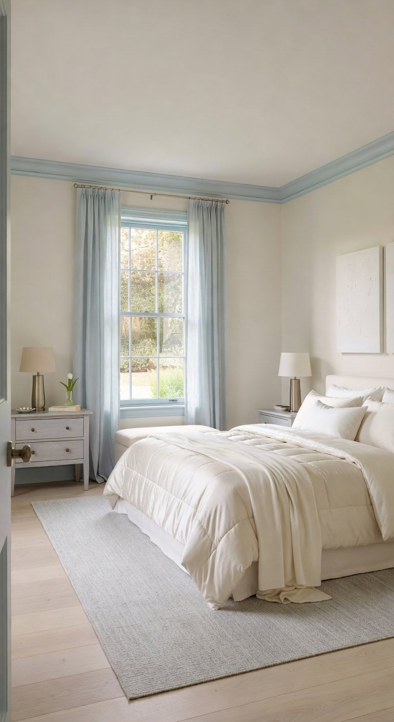 powder blue crown bedroom