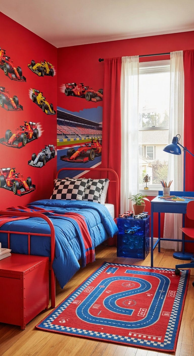 racing car the boys bedroom