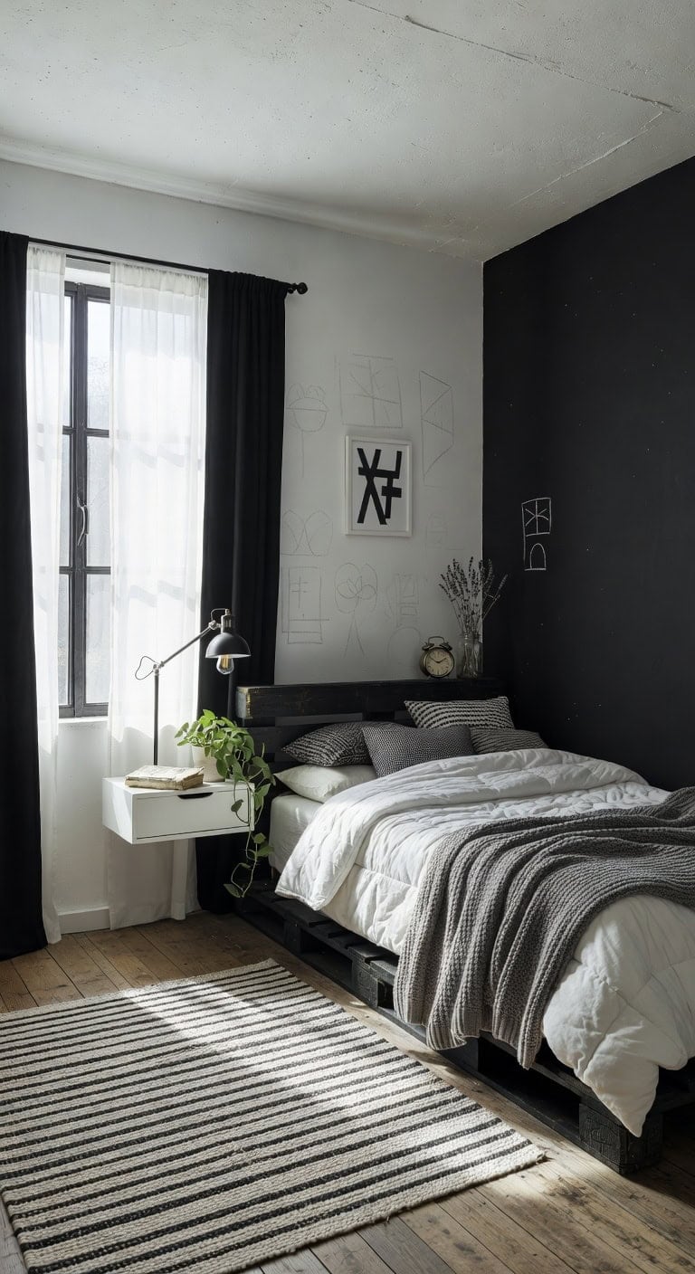 reclaimed pallet bedroom makeover