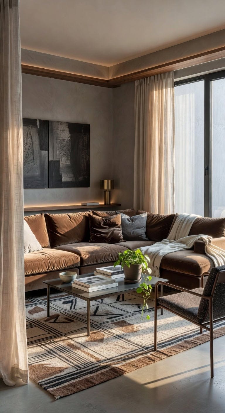 refined grey brown livingroomassistant