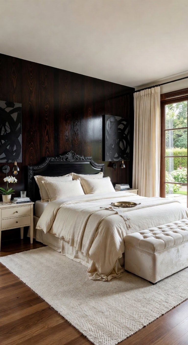 regal mahogany ivory bedroom