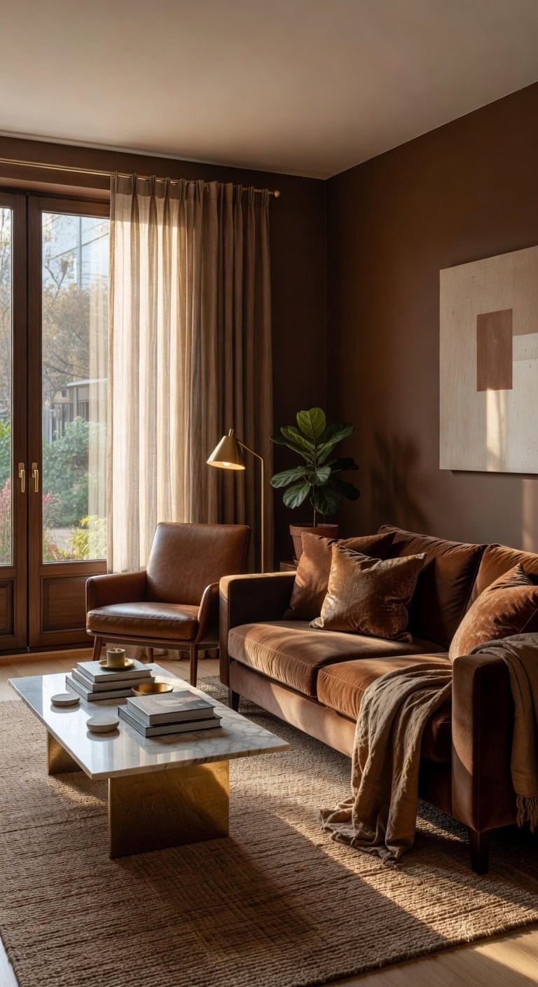 rich brown modern elegance