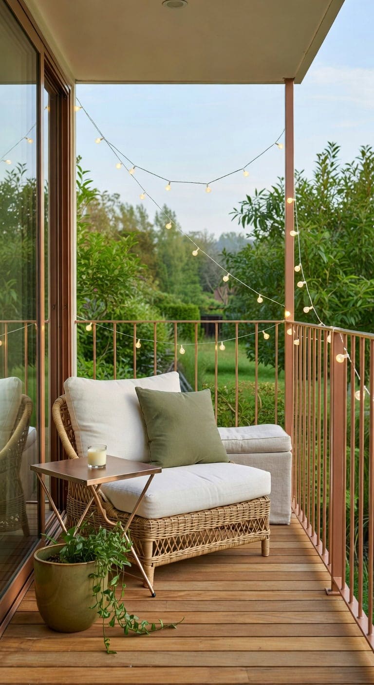 rose gold olive eco balcony