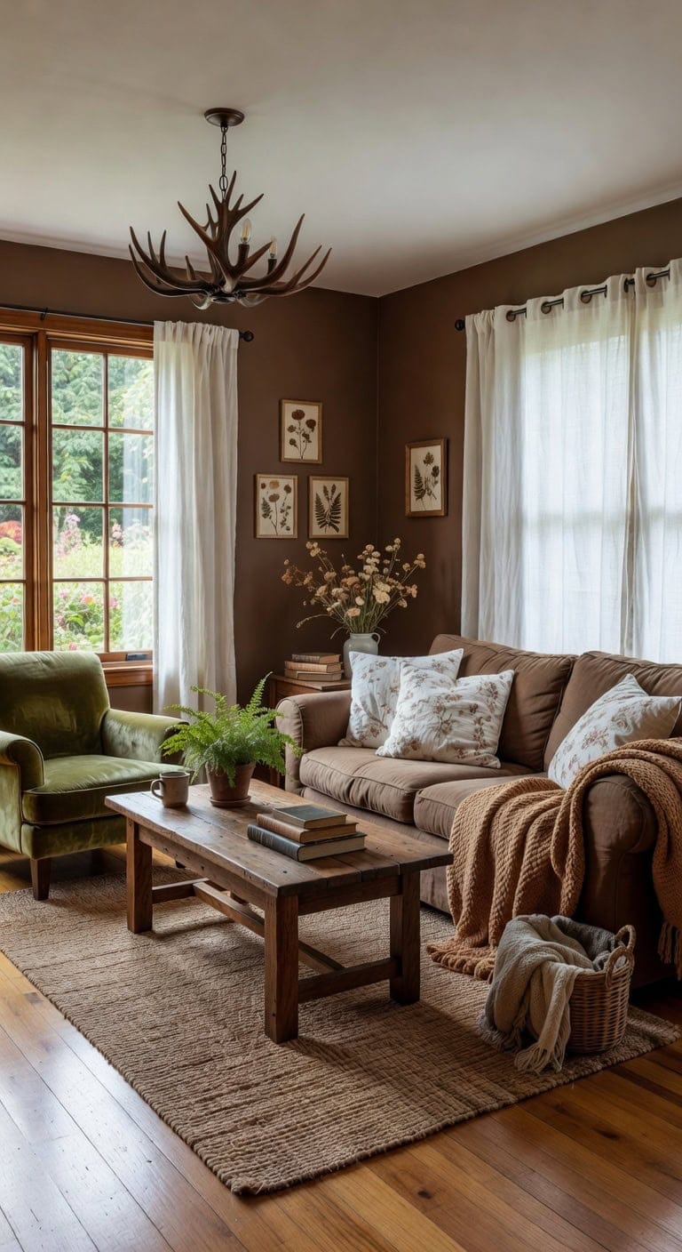 rustic floral cottage living