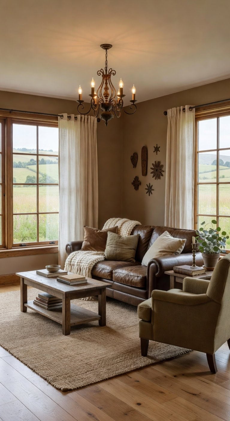 rustic leather iron elegance