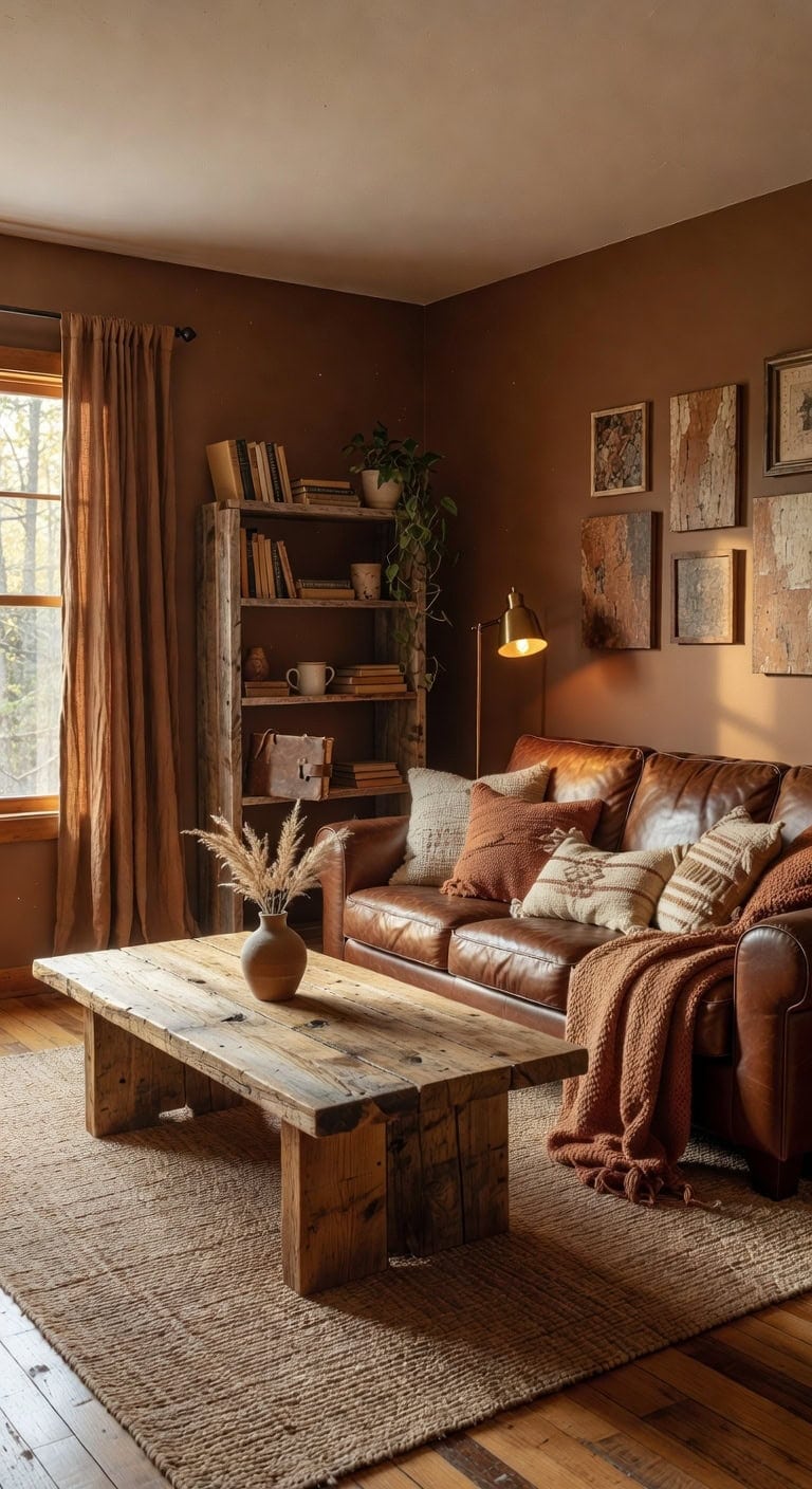 rustic reclaimed wood living