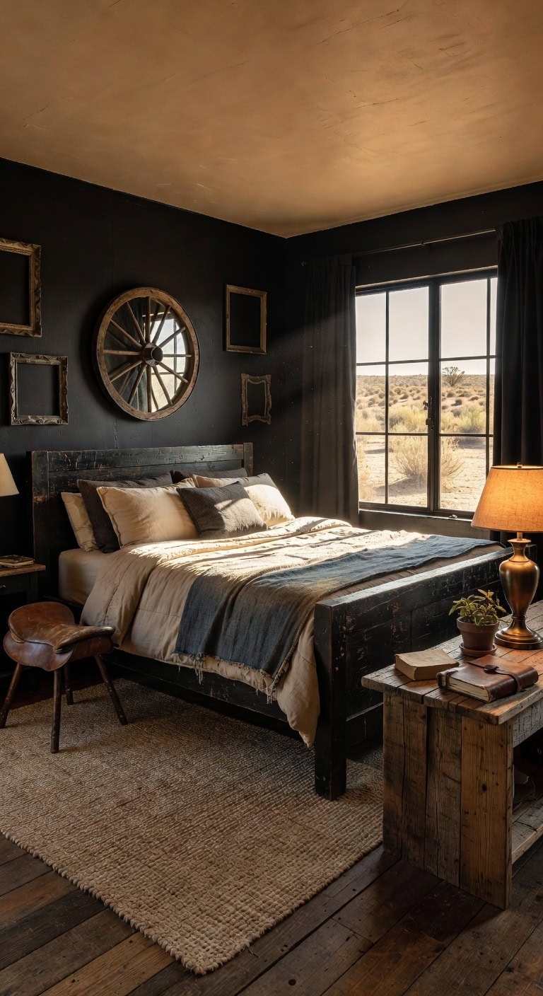 rustic western bedroom elegance