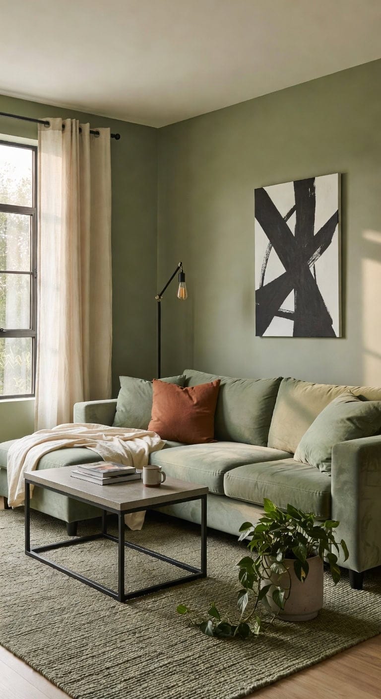 sage cream industrial living