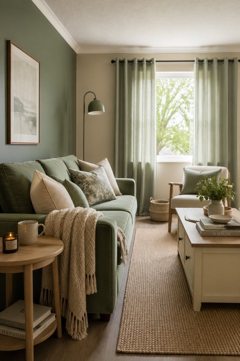 sage cream tranquil living