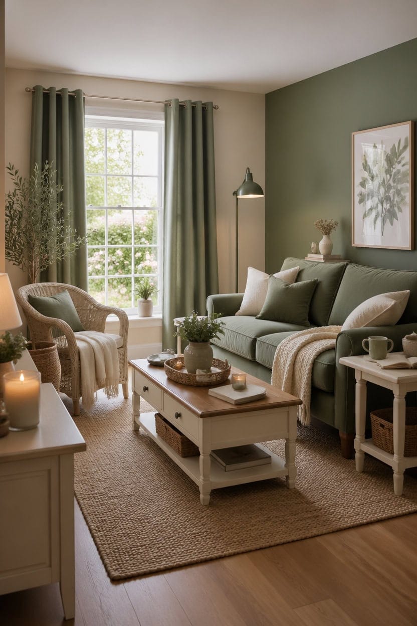 sage cream tranquil nook